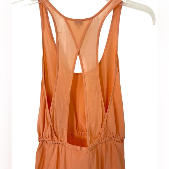 Wilfred Aritzia 100% Silk Victoire Open Back Dress Coral Orange Size XS - Picture 5 of 11